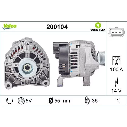 Alternátor VALEO 200104