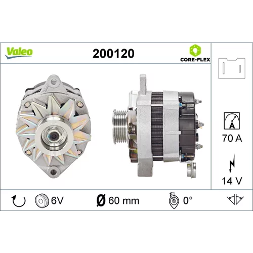 Alternátor VALEO 200120