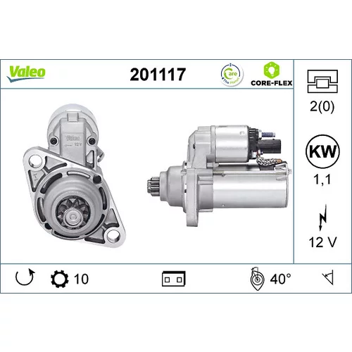 Štartér VALEO 201117