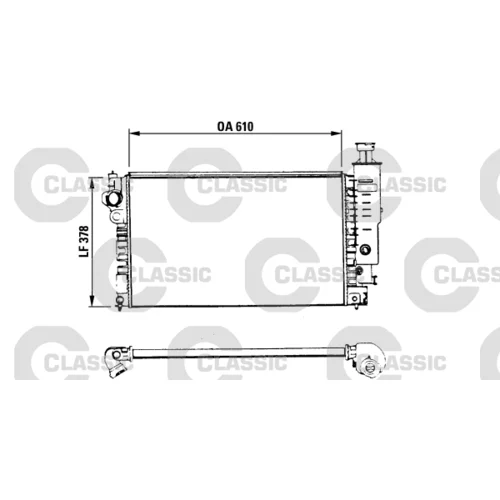 Chladič motora VALEO 230575