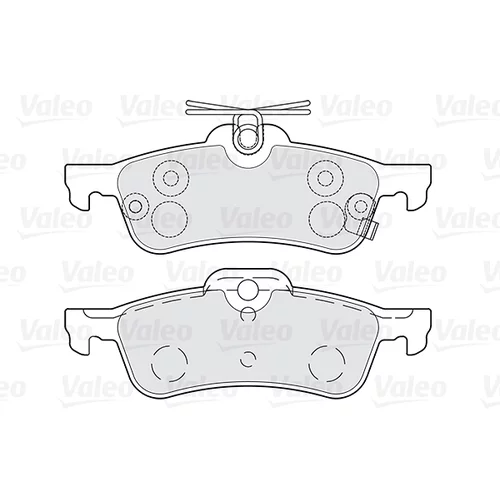 Sada brzdových platničiek kotúčovej brzdy 301028 /VALEO/ - obr. 1
