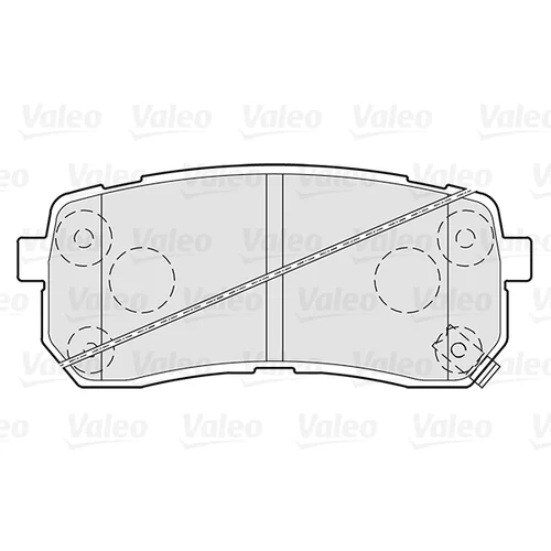 Sada brzdových platničiek kotúčovej brzdy 301308 /VALEO/ - obr. 1