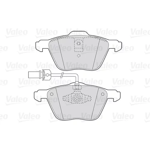 Sada brzdových platničiek kotúčovej brzdy 301565 /VALEO/ - obr. 1