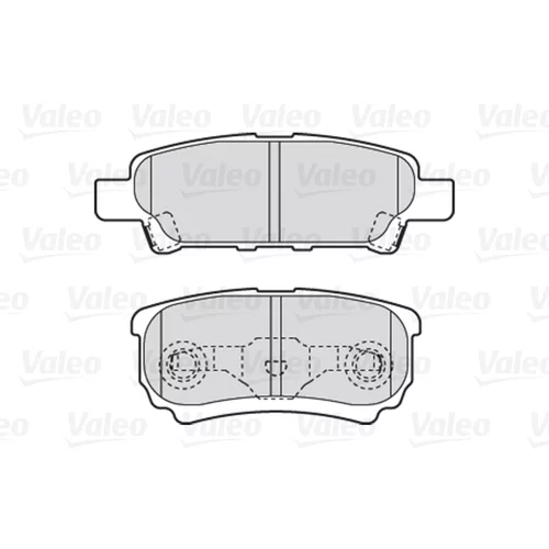 Sada brzdových platničiek kotúčovej brzdy 301852 /VALEO/ - obr. 1