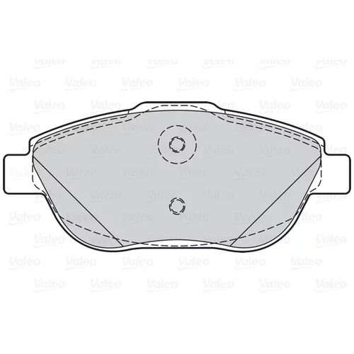 Sada brzdových platničiek kotúčovej brzdy 302148 /VALEO/ - obr. 1
