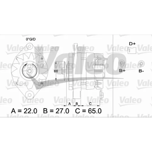 Alternátor 433371 /VALEO/ - obr. 1