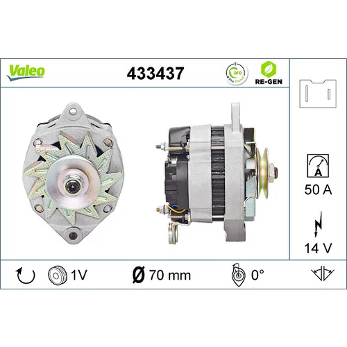 Alternátor VALEO 433437