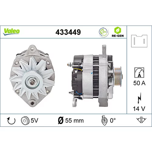 Alternátor 433449 /VALEO/