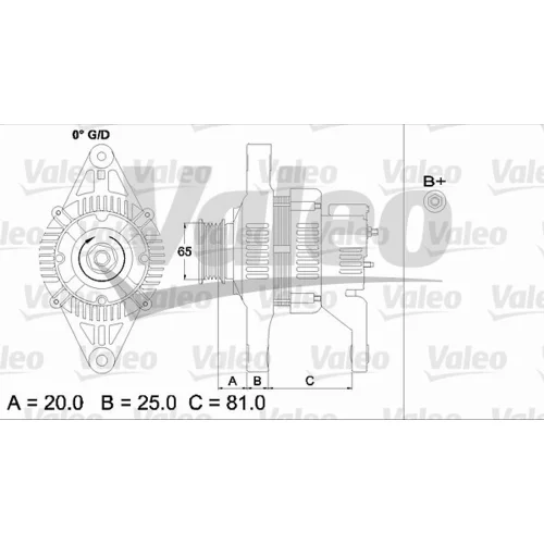 Alternátor 437151 /VALEO/