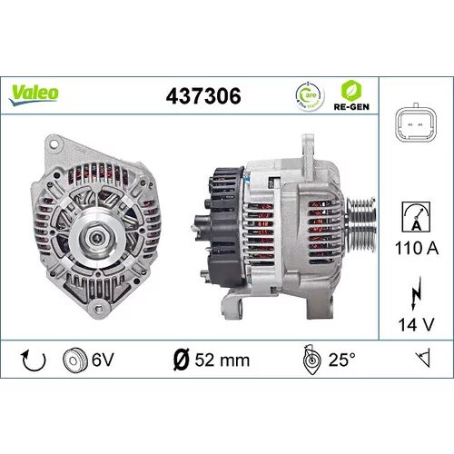 Alternátor VALEO 437306