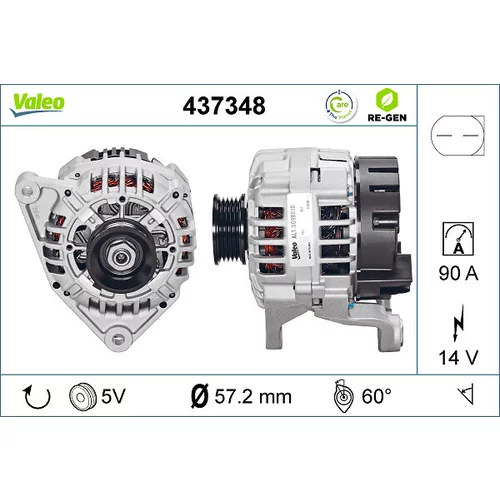 Alternátor VALEO 437348