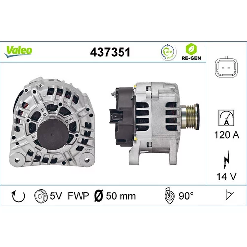 Alternátor 437351 /VALEO/