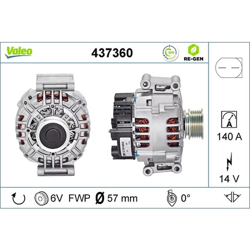 Alternátor VALEO 437360