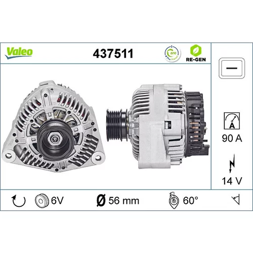 Alternátor VALEO 437511
