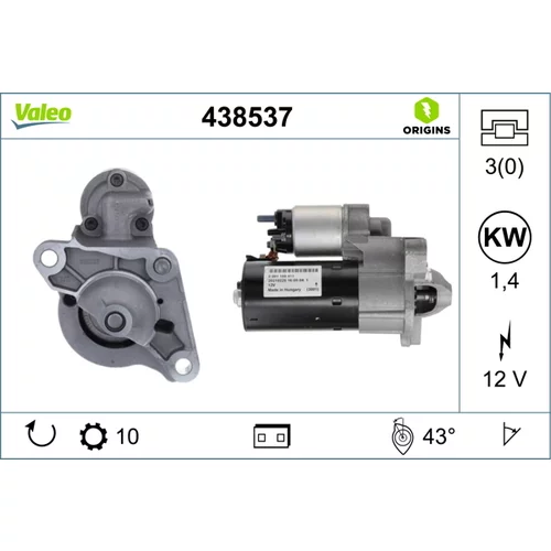 Štartér VALEO 438537
