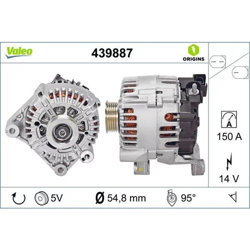 Alternátor 439887 /VALEO/