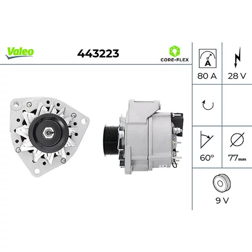 Alternátor VALEO 443223