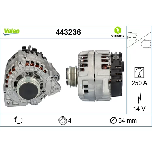 Alternátor VALEO 443236