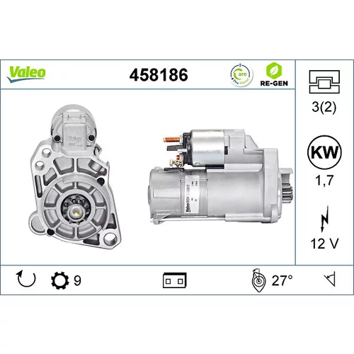 Štartér VALEO 458186
