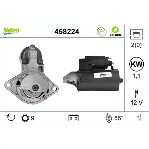 Štartér VALEO 458224