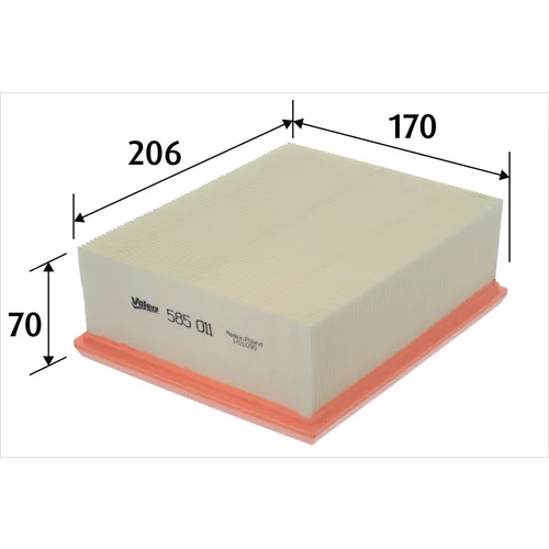 Vzduchový filter VALEO 585011