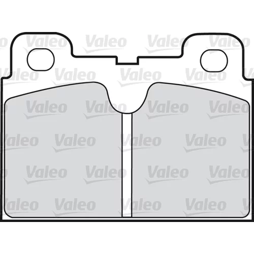 Sada brzdových platničiek kotúčovej brzdy VALEO 598163