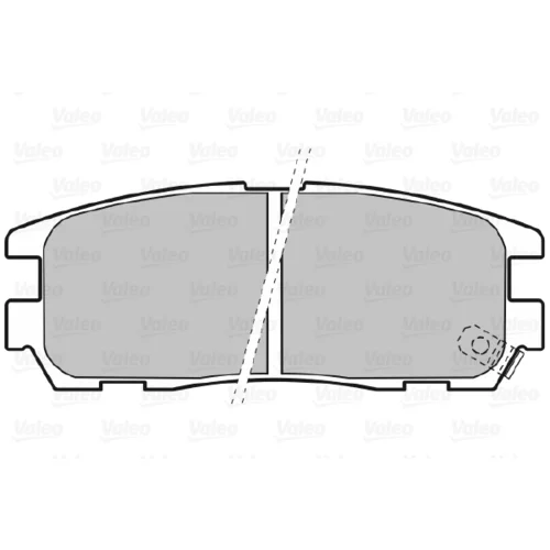 Sada brzdových platničiek kotúčovej brzdy 598507 /VALEO/ - obr. 1