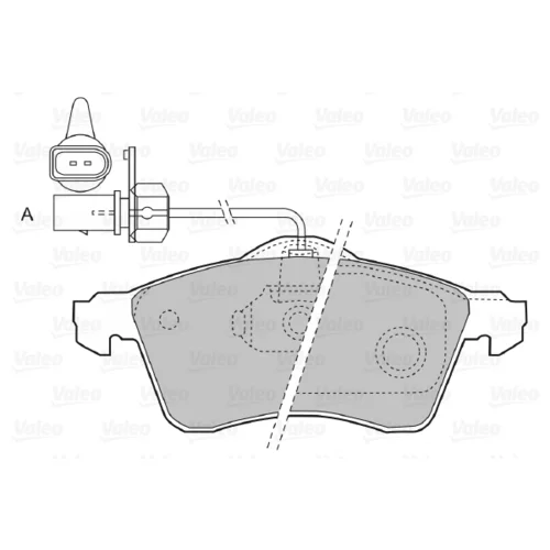 Sada brzdových platničiek kotúčovej brzdy 598676 /VALEO/ - obr. 1