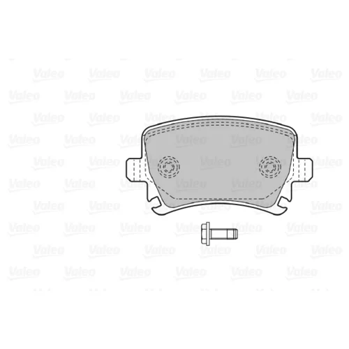 Sada brzdových platničiek kotúčovej brzdy 598752 /VALEO/ - obr. 1