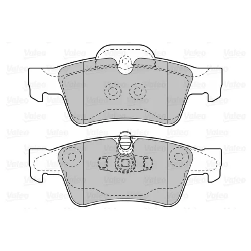 Sada brzdových platničiek kotúčovej brzdy 598802 /VALEO/ - obr. 1