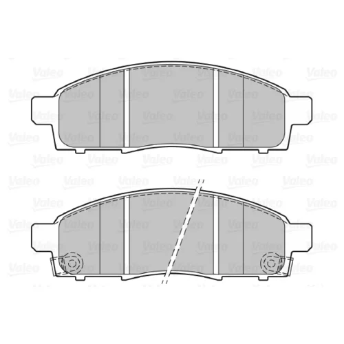 Sada brzdových platničiek kotúčovej brzdy 601125 /VALEO/ - obr. 1