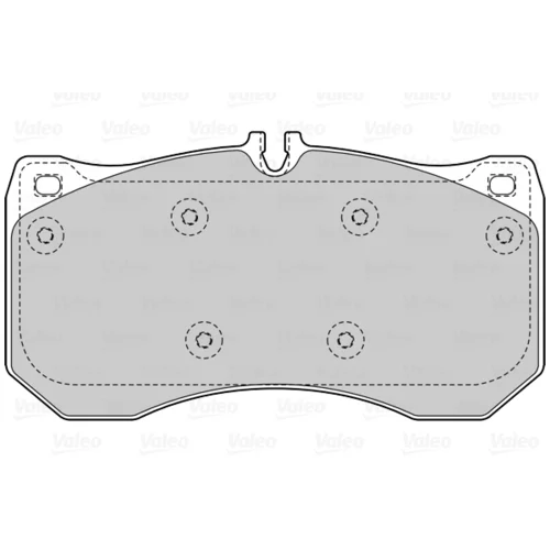Sada brzdových platničiek kotúčovej brzdy 601542 /VALEO/ - obr. 1