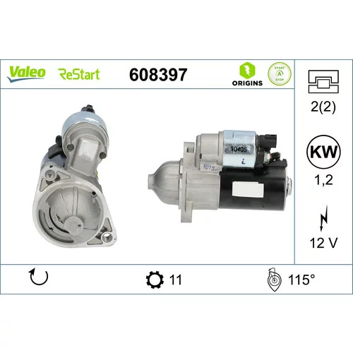 Štartér VALEO 608397