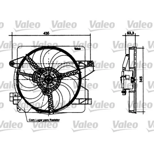 Ventilátor chladenia motora VALEO 698494