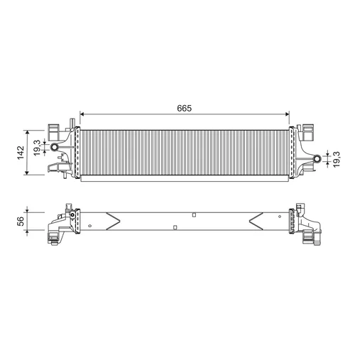 Chladič motora VALEO 701249