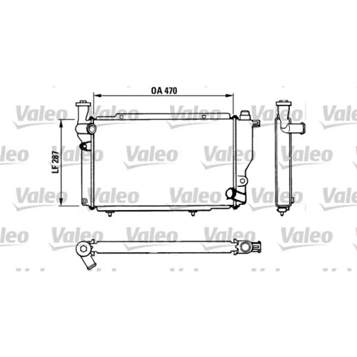 Chladič motora VALEO 730534