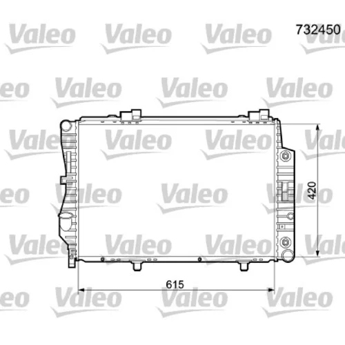 Chladič motora VALEO 732450