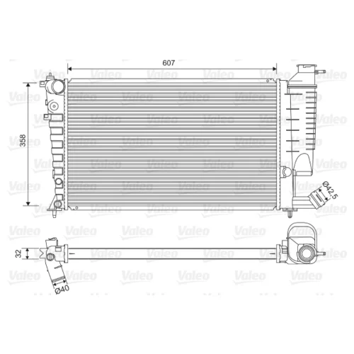 Chladič motora VALEO 732520