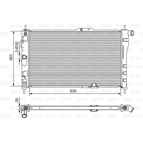 Chladič motora 734766 /VALEO/