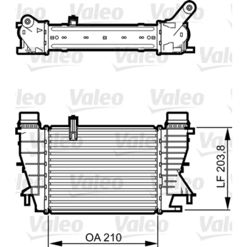 Chladič plniaceho vzduchu VALEO 818264