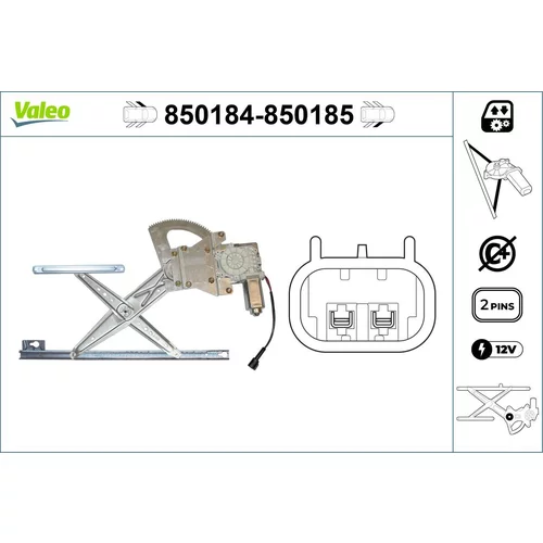 Mechanizmus zdvíhania okna VALEO 850184