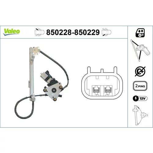 Mechanizmus zdvíhania okna VALEO 850228