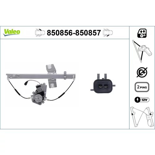 Mechanizmus zdvíhania okna VALEO 850856