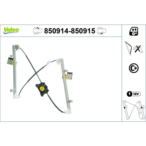 Mechanizmus zdvíhania okna VALEO 850914