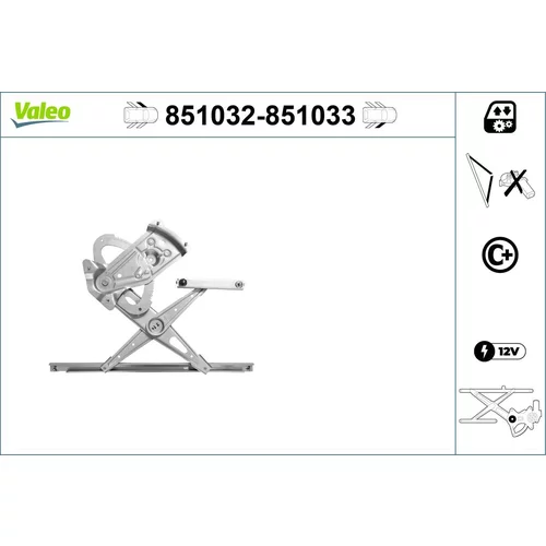 Mechanizmus zdvíhania okna VALEO 851032