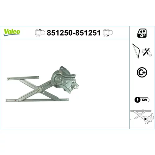 Mechanizmus zdvíhania okna VALEO 851250