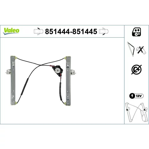 Mechanizmus zdvíhania okna VALEO 851444