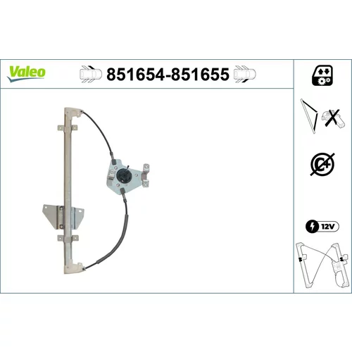 Mechanizmus zdvíhania okna VALEO 851654