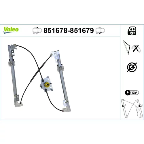 Mechanizmus zdvíhania okna VALEO 851678