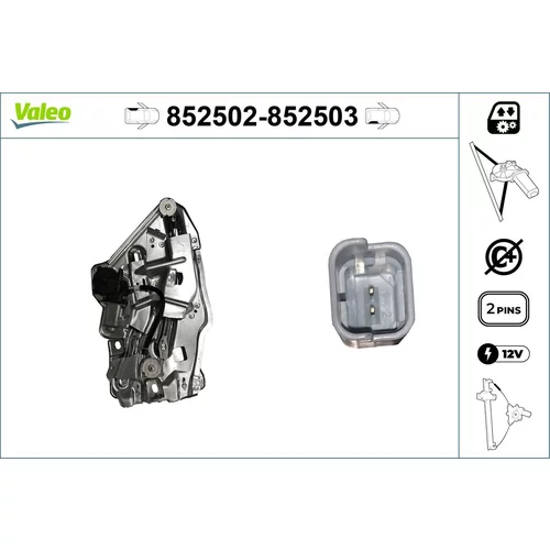 Mechanizmus zdvíhania okna 852502 /VALEO/